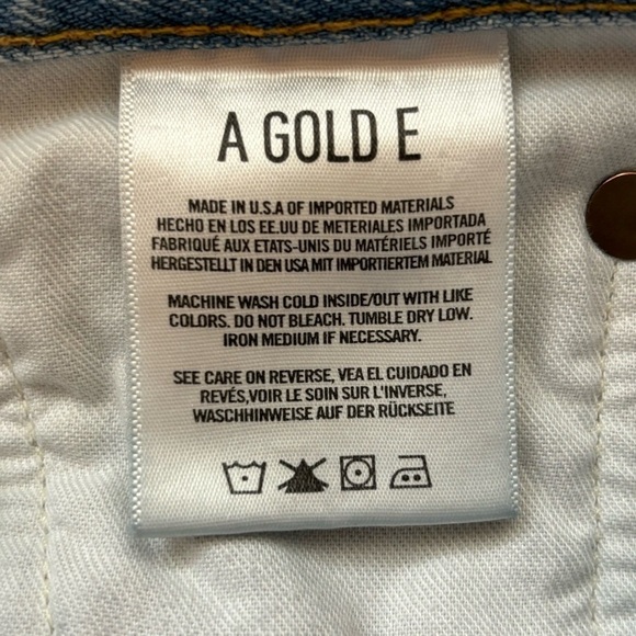 AGOLDE Riley High Rise Straight Crop Destroyed Jeans Size 29 - Picture 13 of 15